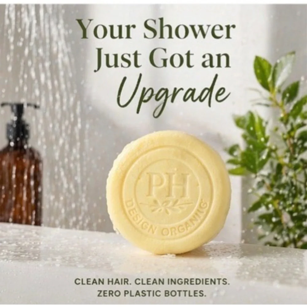 PH Design Organics Natural Shampoo Bar Aragon Oil Eco‎ Bar; White Citrus & Sage